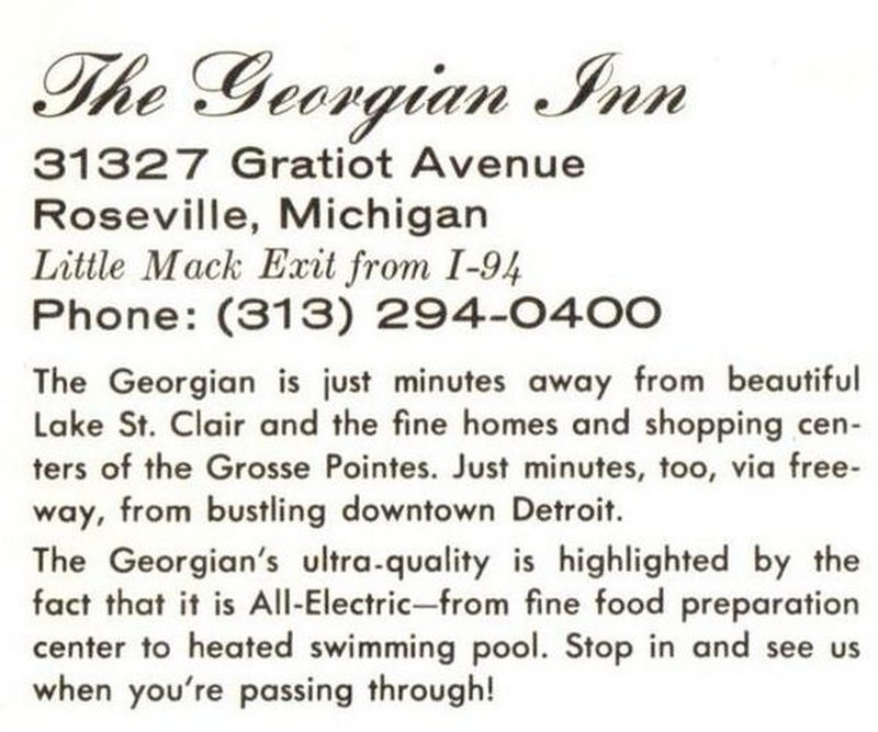 Georgian Inn (Days Inn & Suites, Best Western) - Vintage Postcard (newer photo)